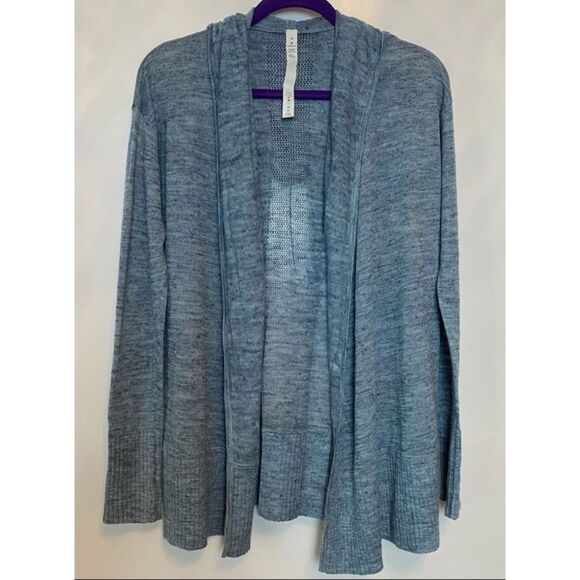 Lululemon Calm and Collected Wrap  Heathered Sailboat Classic Navy Size Medium - Picture 5 of 9